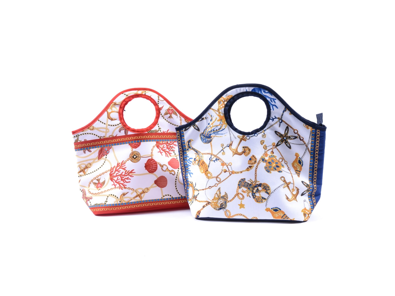 Borsa in tessuto con interno frigo 45x16x36cm decori assortiti