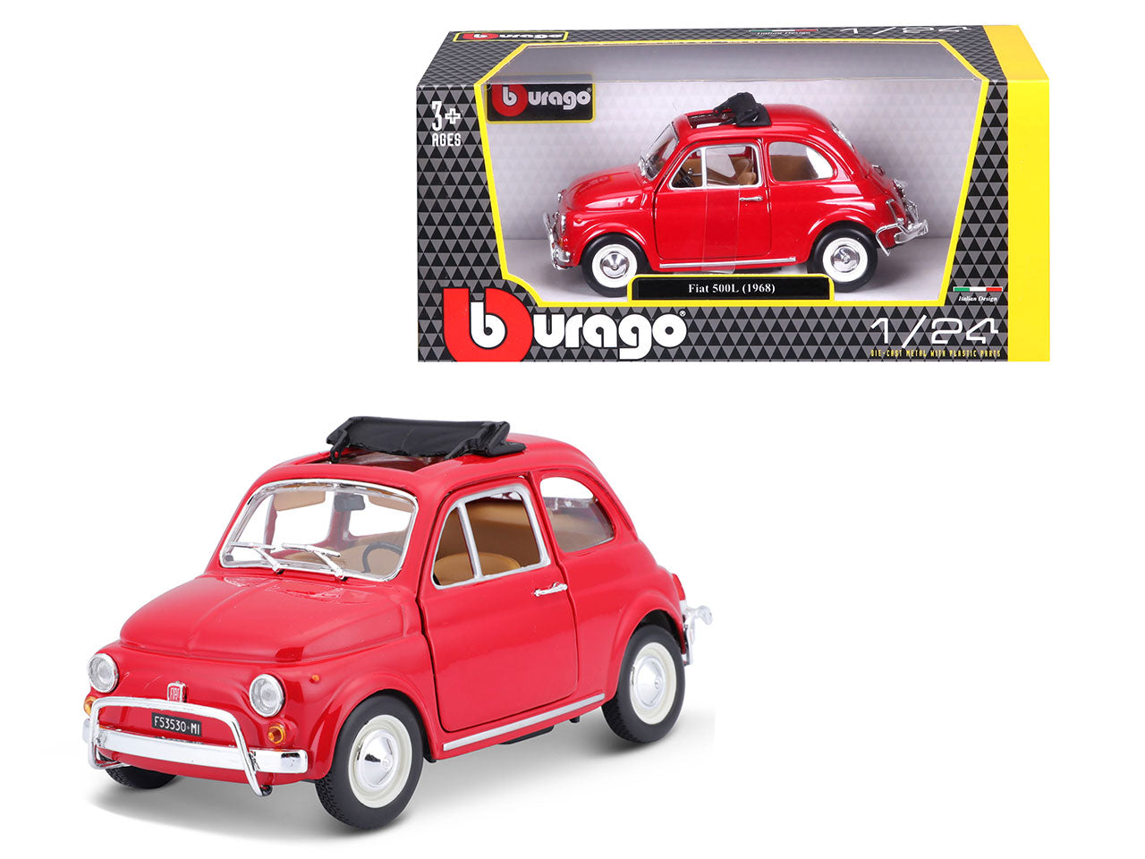 Auto Fiat 500L anno 1968 scala 1:24 $