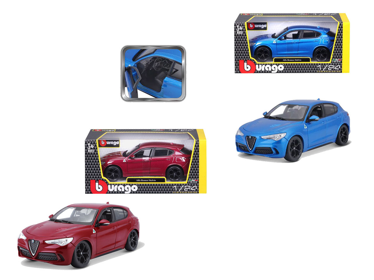 Auto Alfa Romeo Stelvio scala 1:24 $