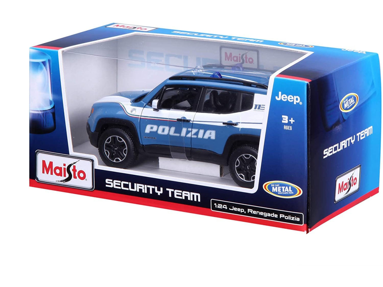 Maisto Auto 1:24 Jeep Renegade Polizia