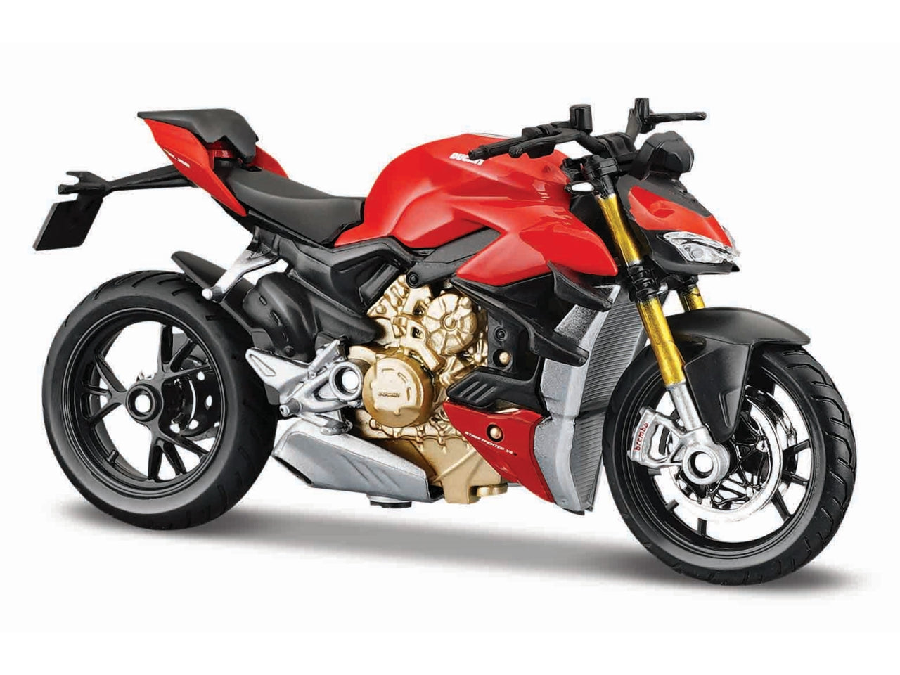 Maisto modellino moto Ducati Diavel Carbon rosso e nero 1:18