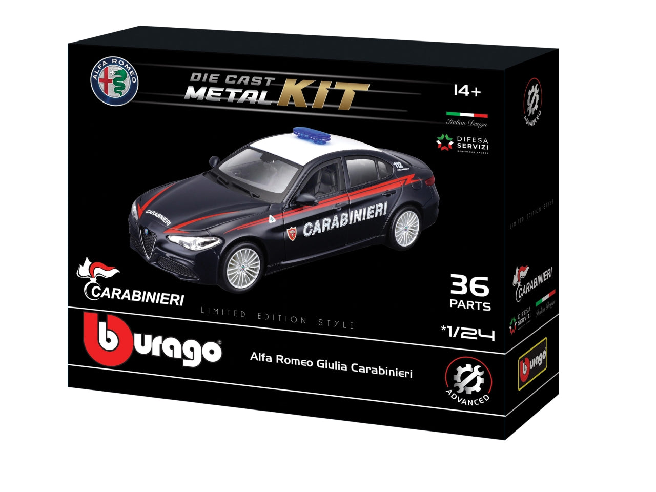 Model kit giulia carabinieri in scala 1:24