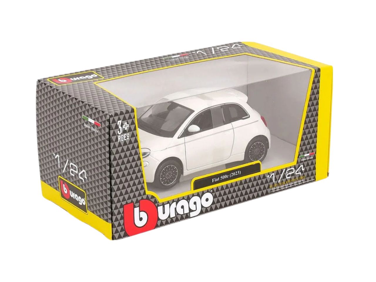 Auto Fiat 500E anno 2023 scala 1:24