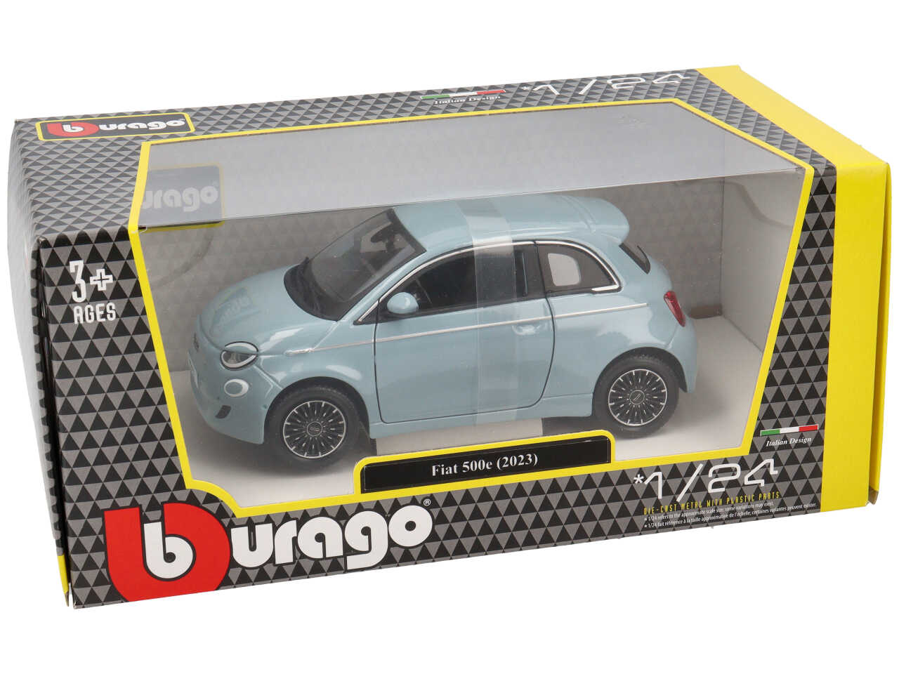 Auto Fiat 500E anno 2023 scala 1:24