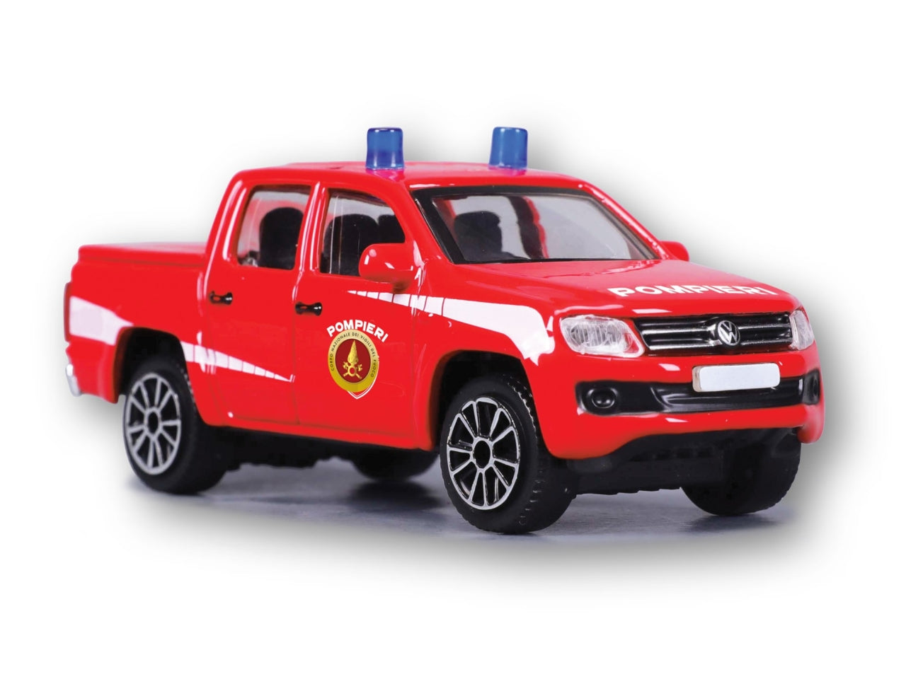 Modellino Automezzi Vigili del Fuoco - Scala 1:43: Die-cast, Licenza Ufficiale Vigili del Fuoco, Dettagli Realistici, Dimensioni 6,9x6,3x13,8 cm, Età 3+ | Burago