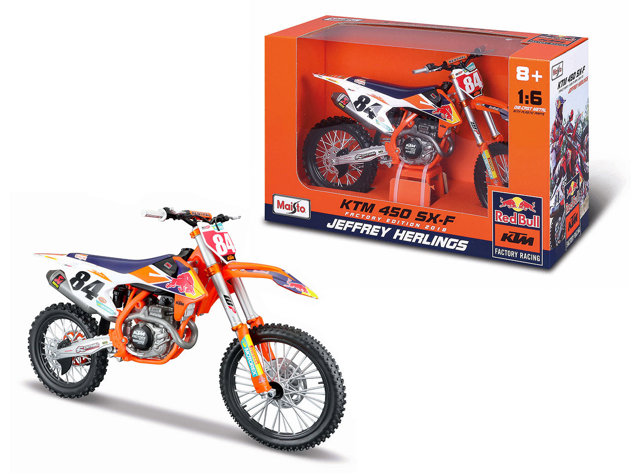 Auto Motorcycles 450 Sx-f factory edition2018 scala 1:6