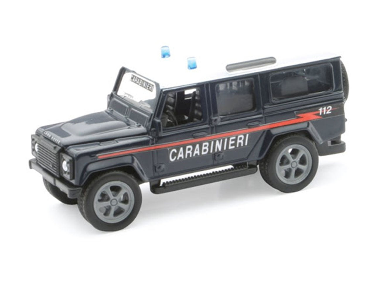 Land rover defender with carabinieri livery 1, Materiali: die-cast | Bburago