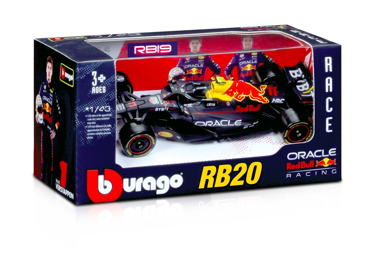 Auto race Red Bull w/o helmet scala 1:43