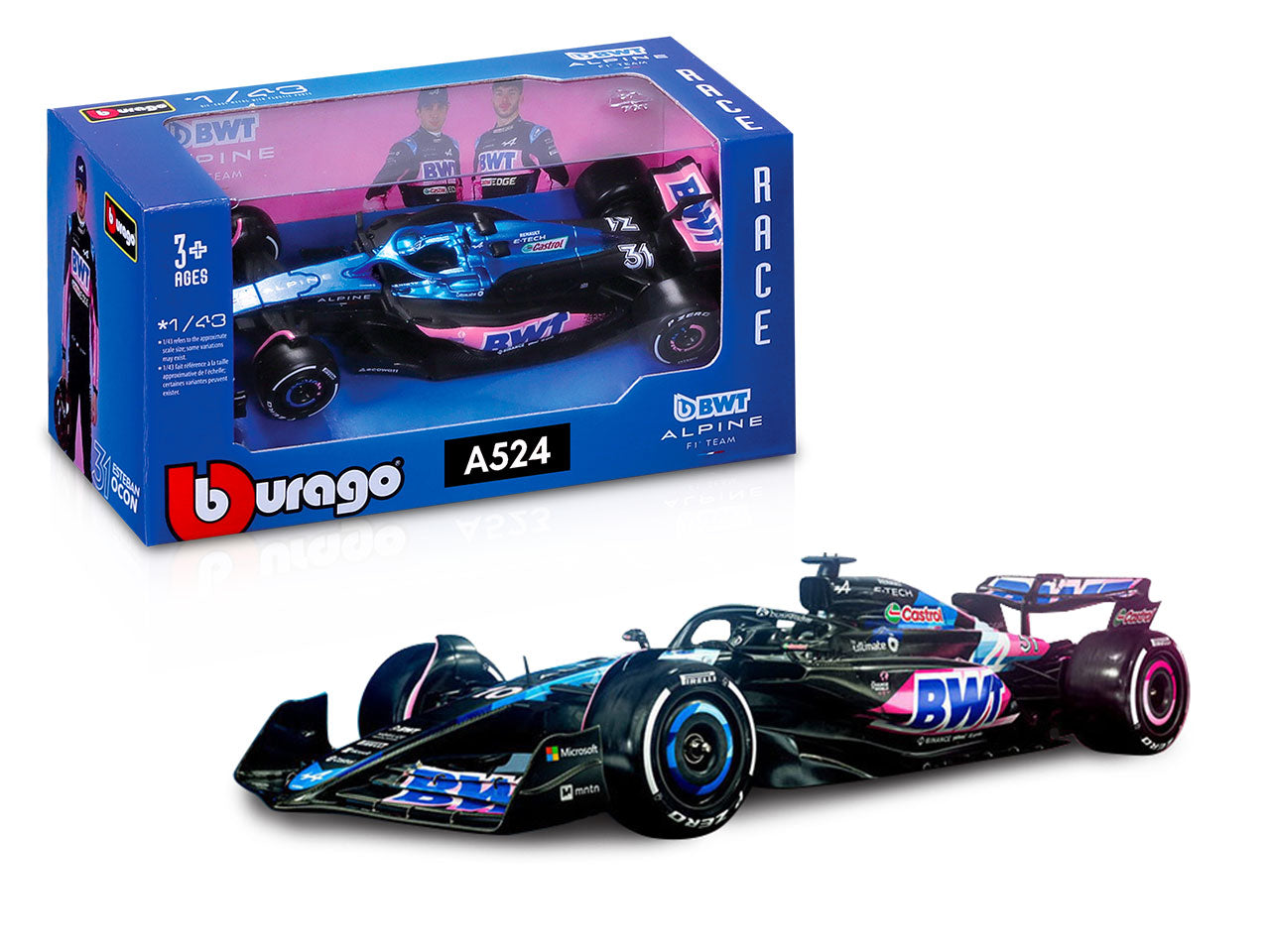 Modellino Bwt alpine a52410 gasley scala 1:43 | Bburago