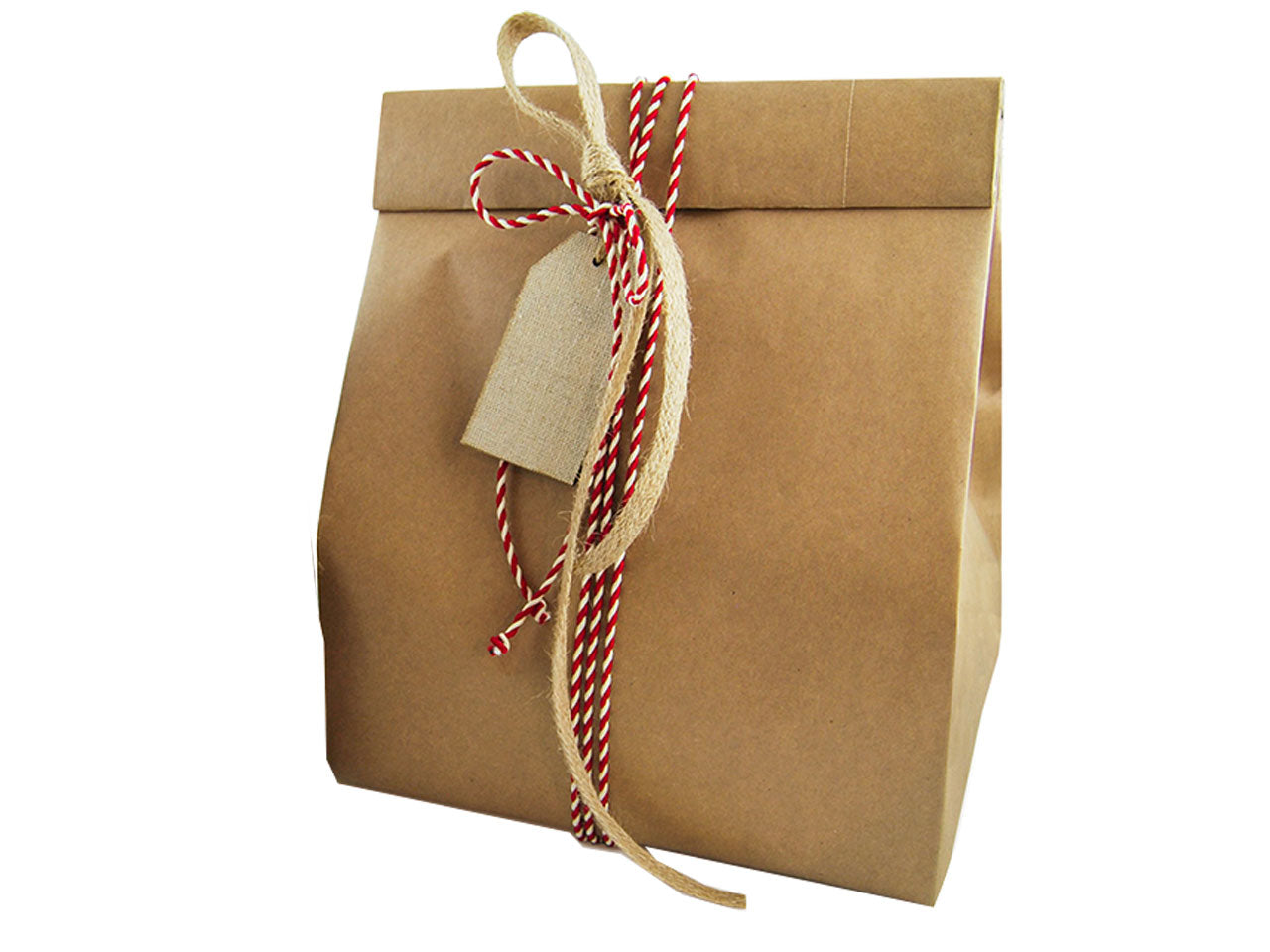 Saccotto con fondello food big - misura 220x175x440mm serie natural - la confezione comprende 20 saccotti