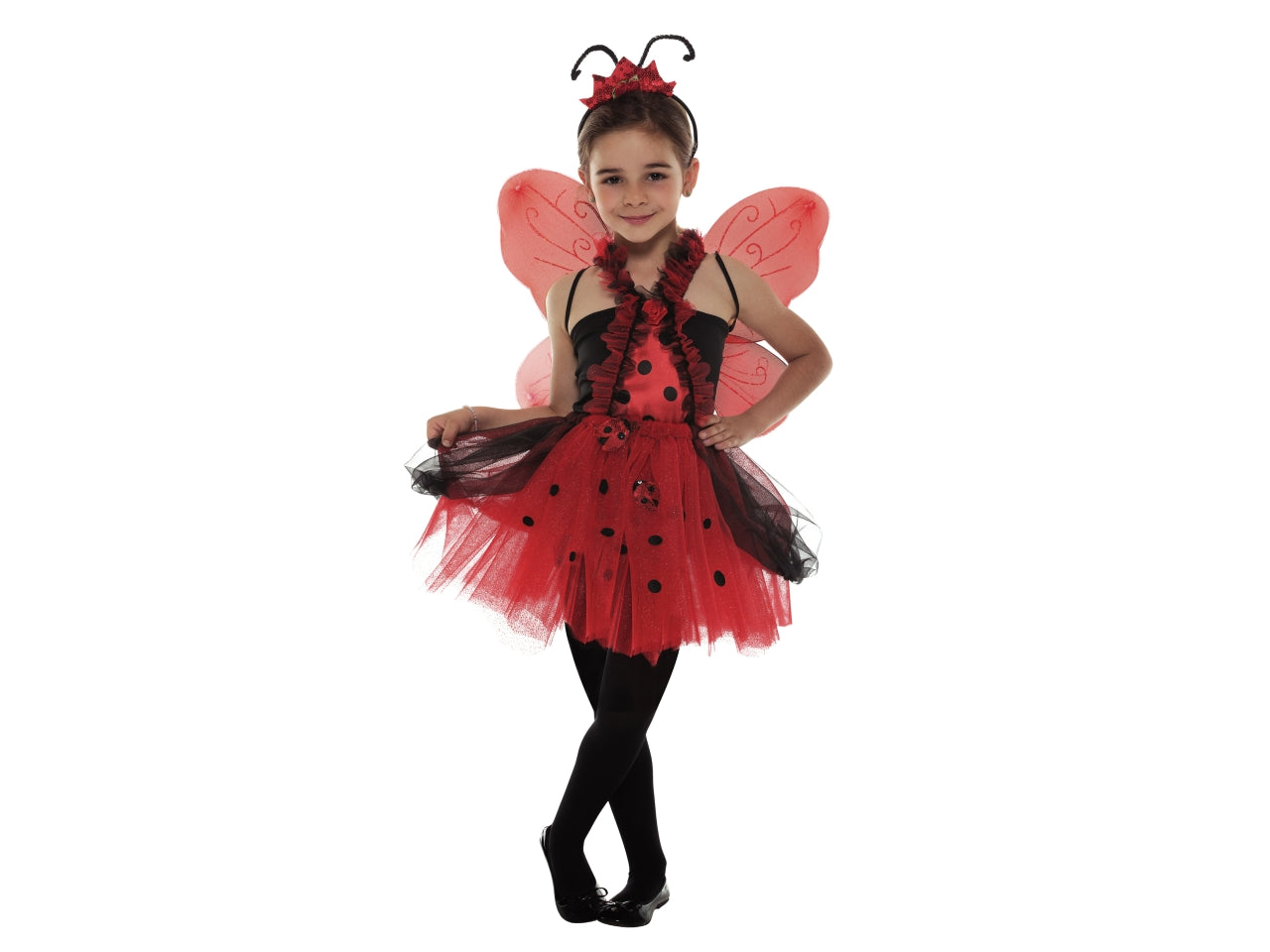 Costume Coccinella Bambina taglia unica bimbi