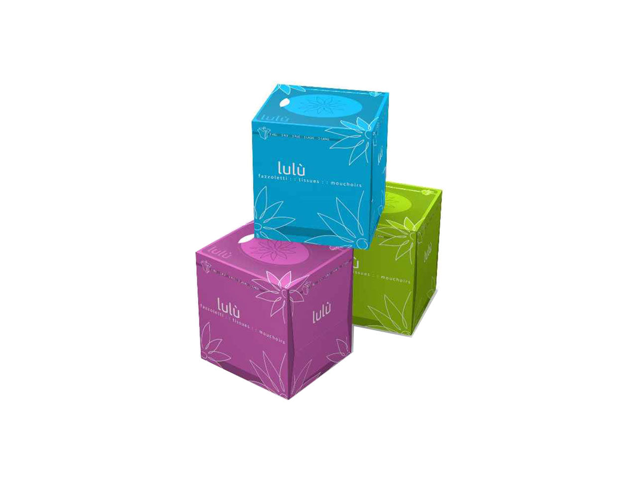 Fazzoletti velina cubo lulu 60 pezzi pfc0010084543