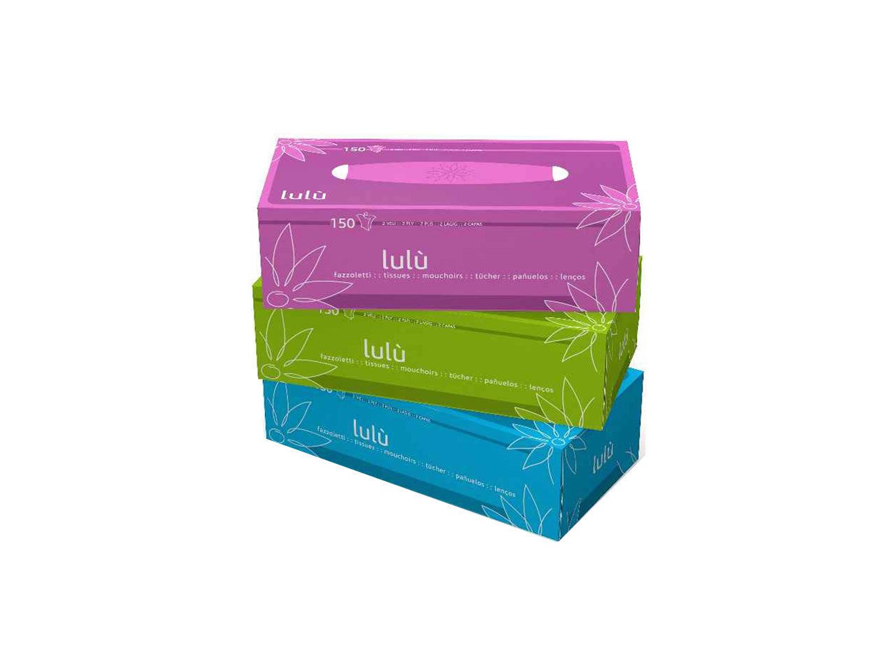 Fazzoletti velina cubo lulu 150 pezzi pfc0010083410