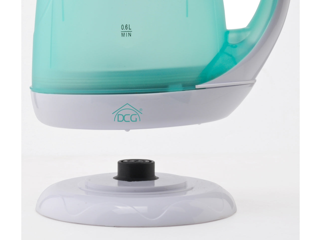 Bollitore elettrico 1,8l con base di ricarica e caraffa in plastica 2200w 17,3x17,3xh.22,8cm