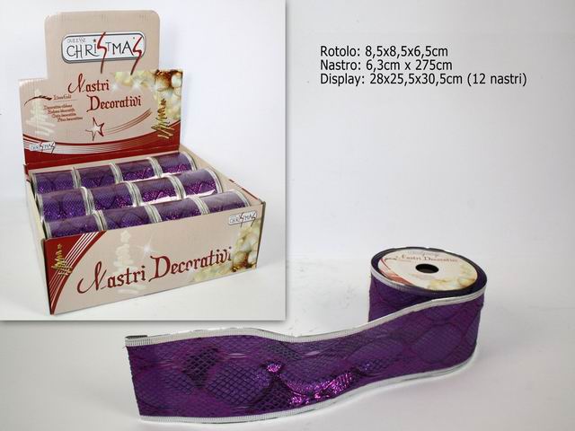 Nastro 6.3cmx2.7m viola