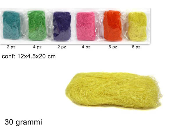 Raffia colorata 30gr gi004724