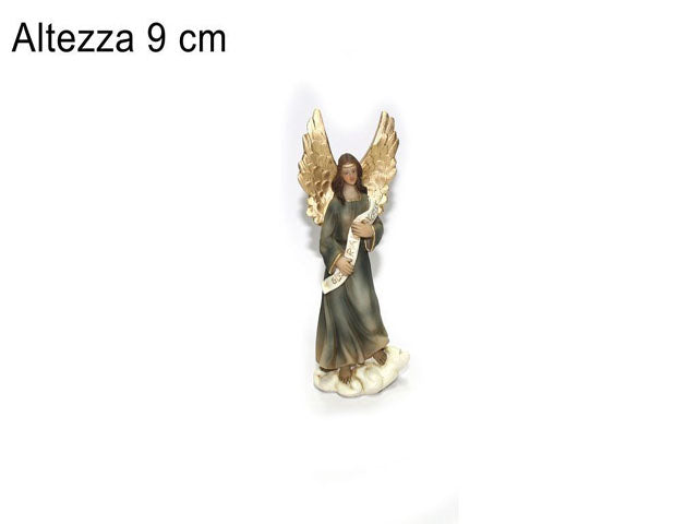 Angelo in resina 9cm per natività da 9cm