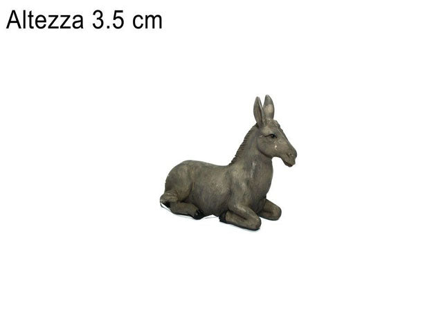 Asinello in resina 3,5cm per natività da 9cm
