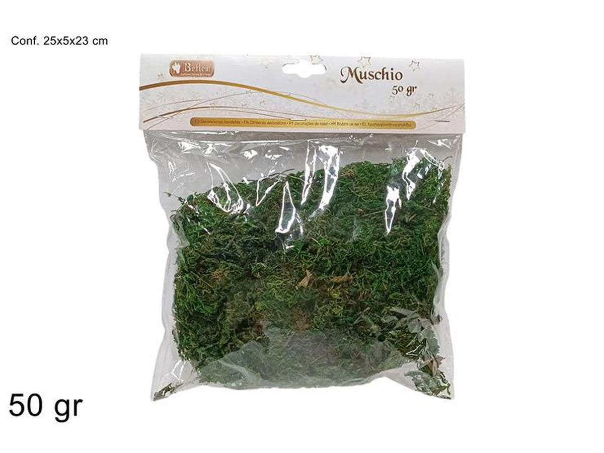 Muschio in busta 50gr verde