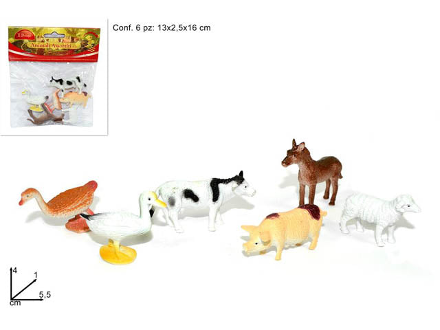 Animali 6pz o002079