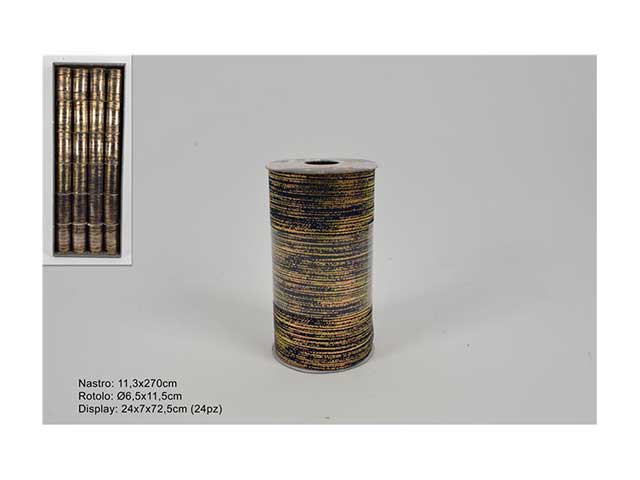 Nastro 11.3x270cm blu/oro lu002125e