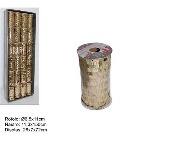 Nastro 11,3x150cm paillet.oro mn000765a