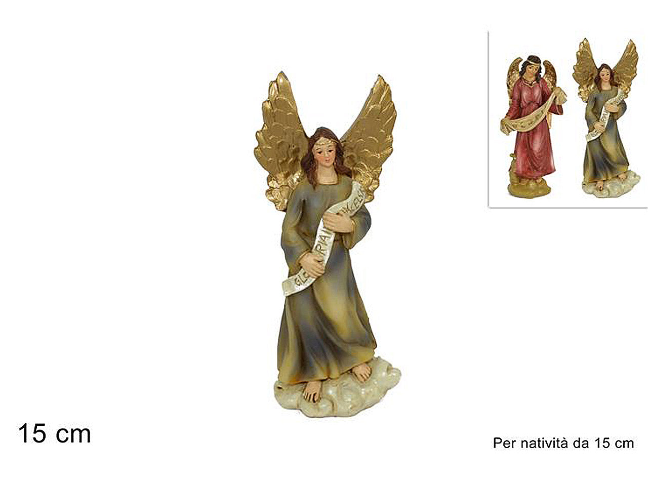 Angelo 15cm per preesepe 15cm