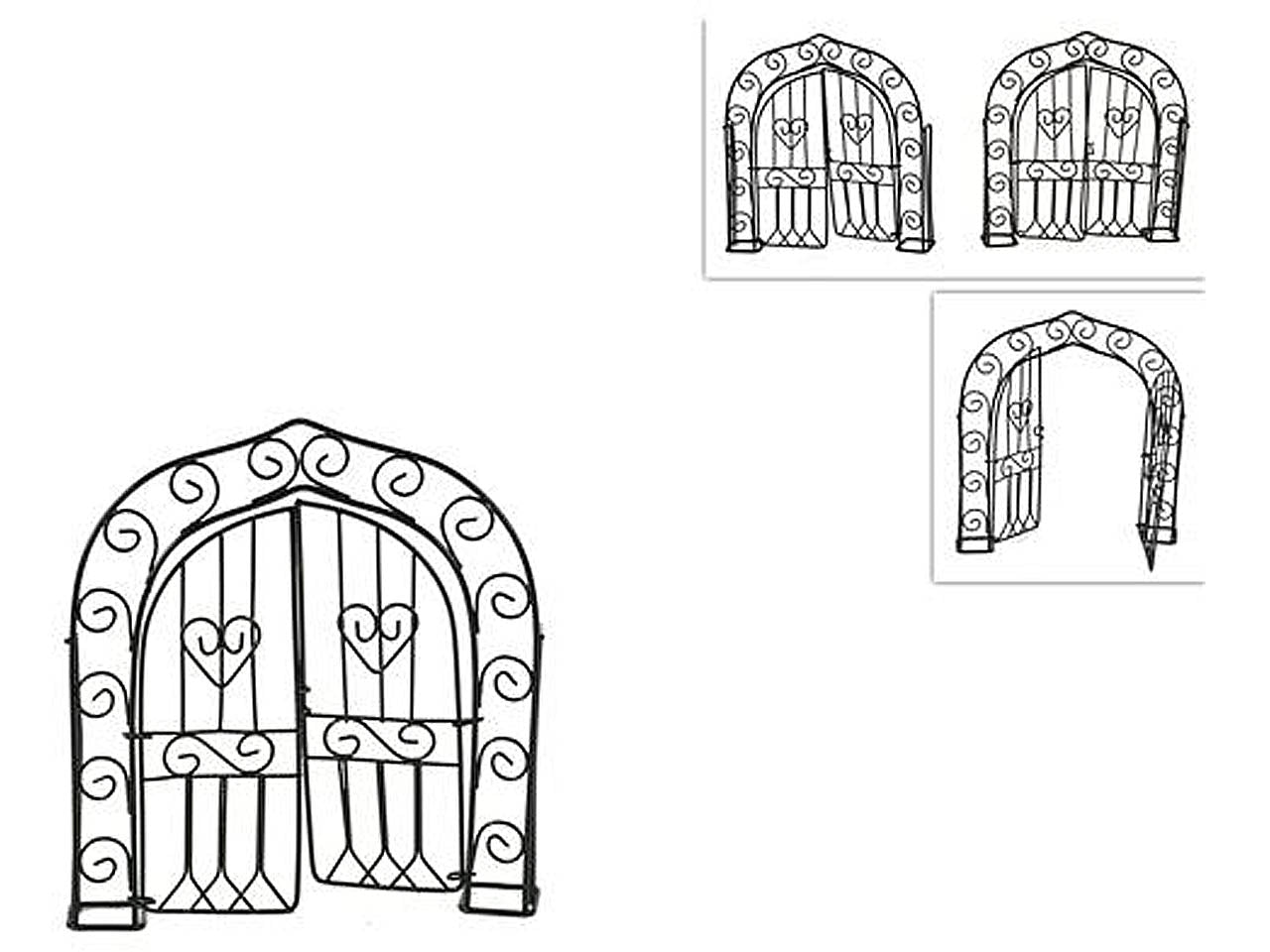 Cancello metallo 15x2,5x13cm