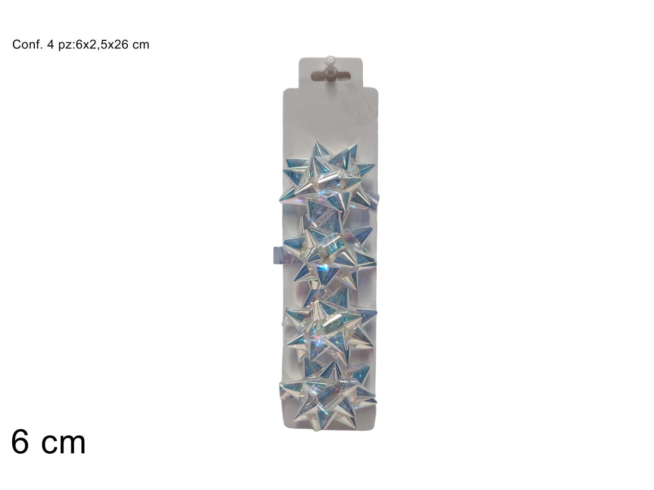 Coccarde 6cm 4pezzi rainbow