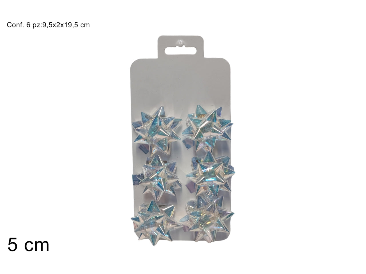 Coccarde 5cm 6pezzi rainbow