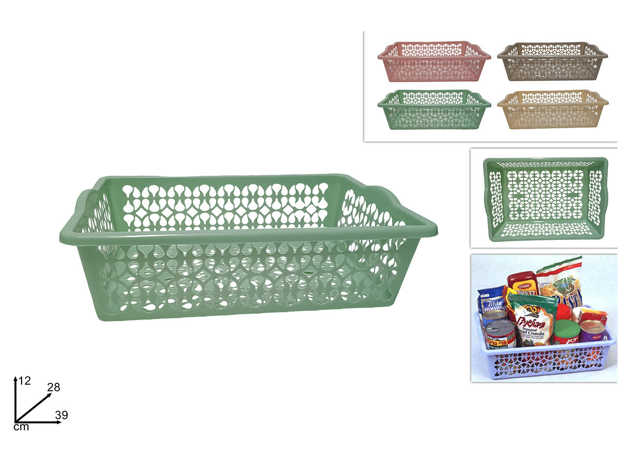 Cesta rettangolare 39x28x12