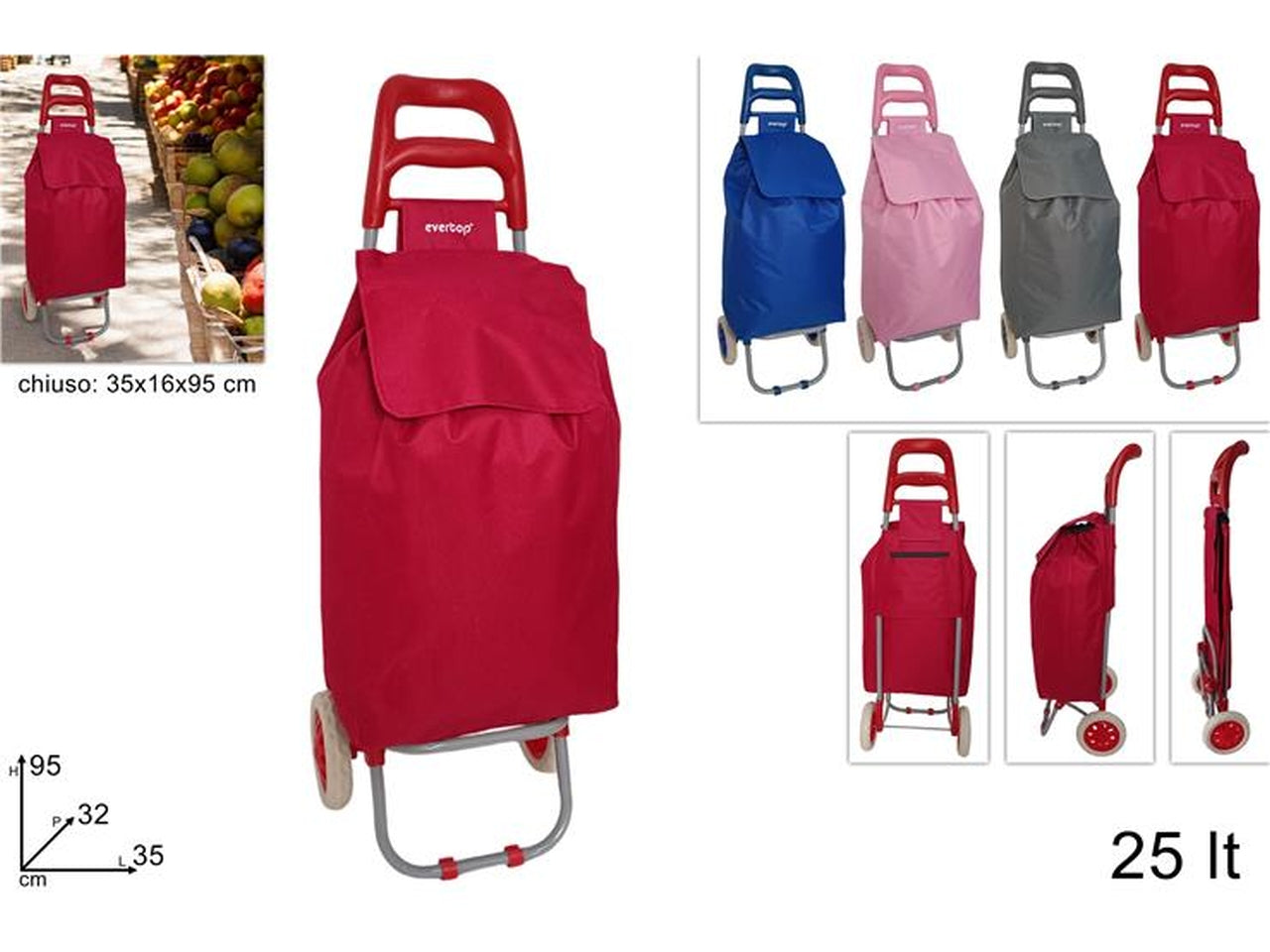 Carrello spesa 25lt