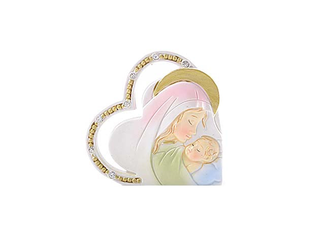 Cuore madonna c/bimbo ca007989