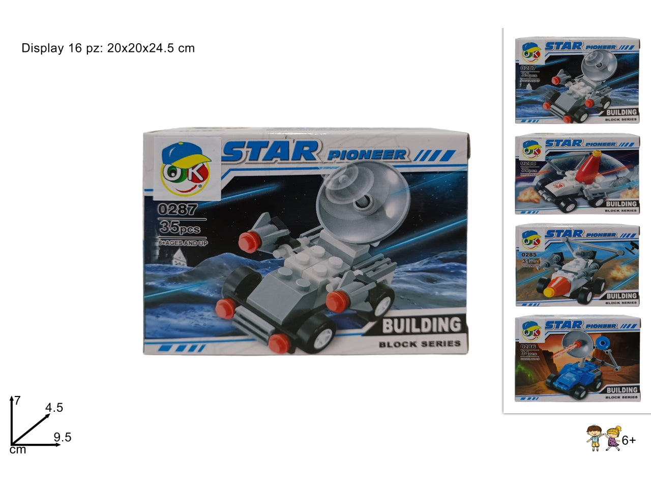 Costruzioni macchine lunari colori assortiti