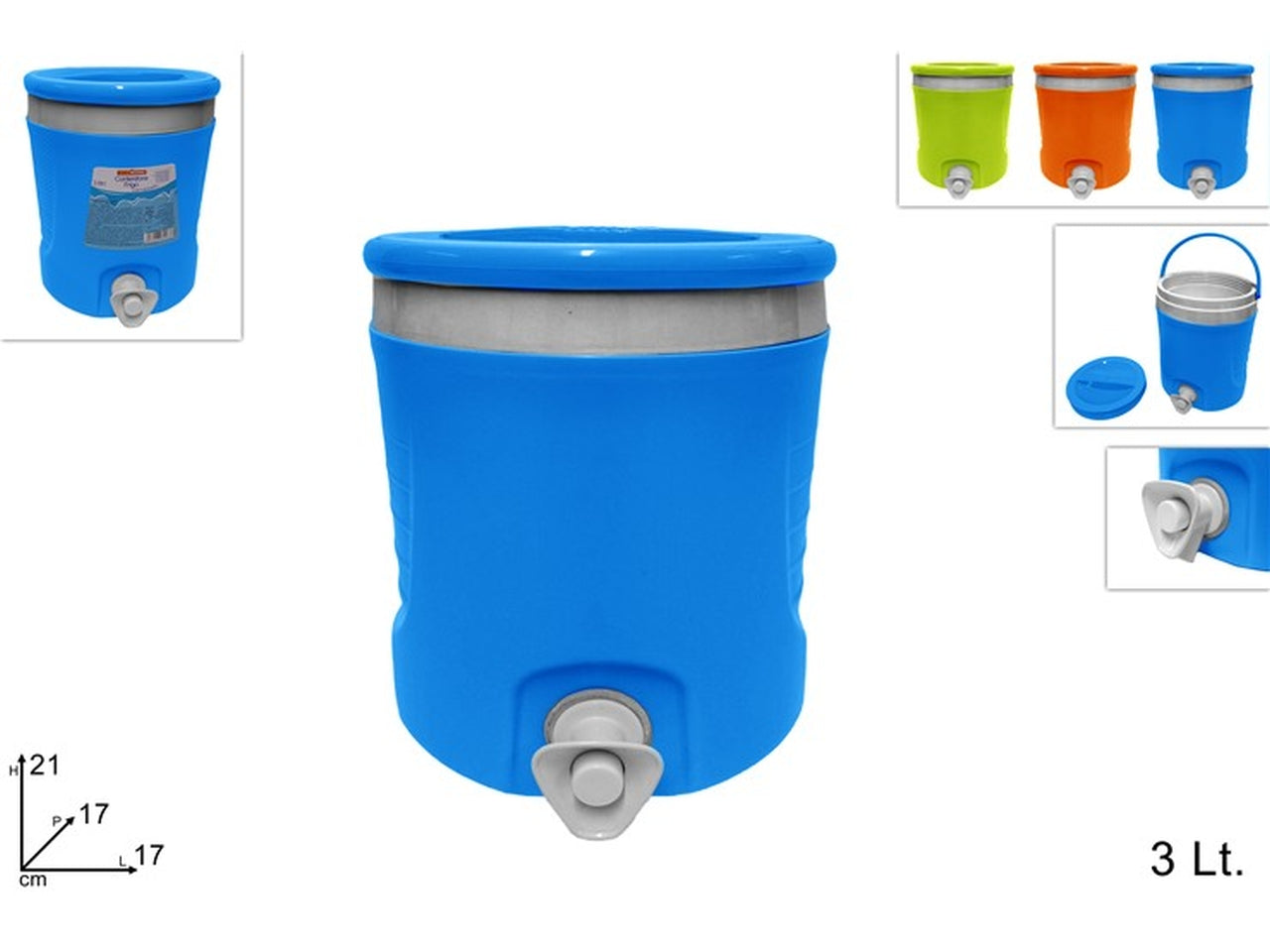 Contenitore frigo c/rubinetto 3lt 3 assortiti
