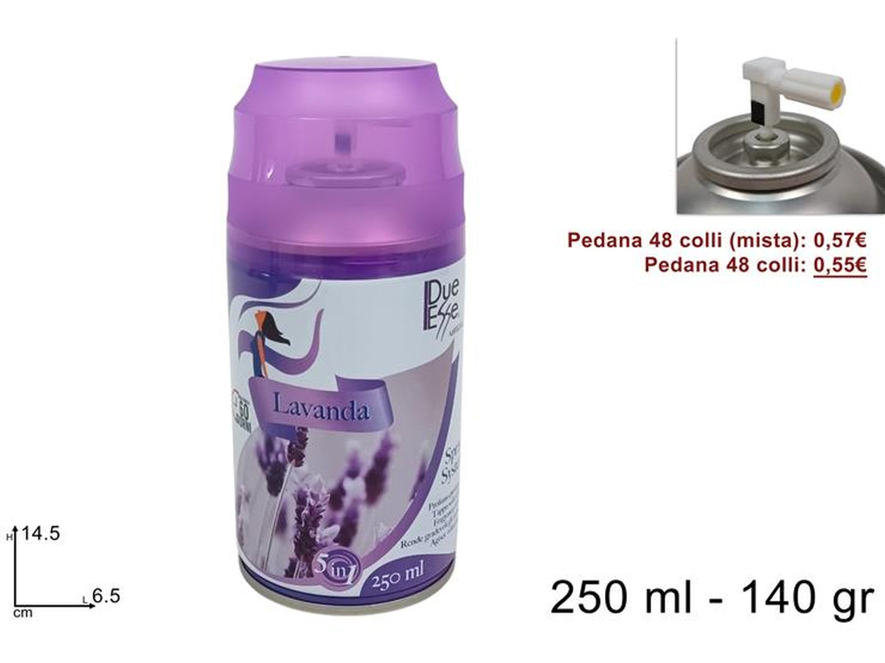 Bomboletta deo ambiente 250ml lavanda
