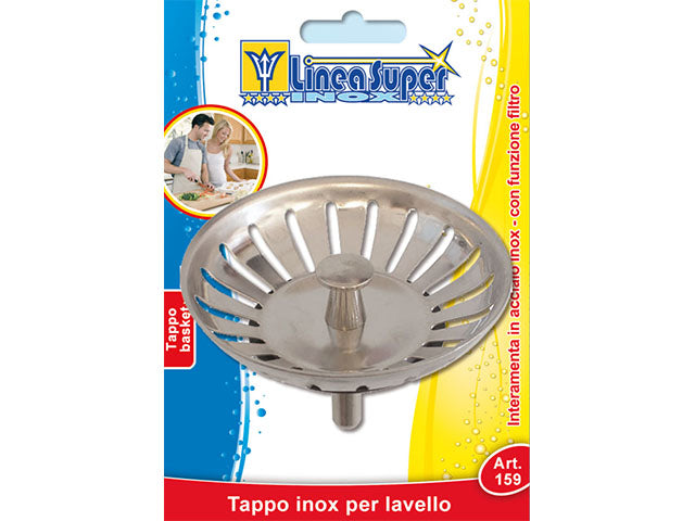 Tappo basket per lavello inox 159