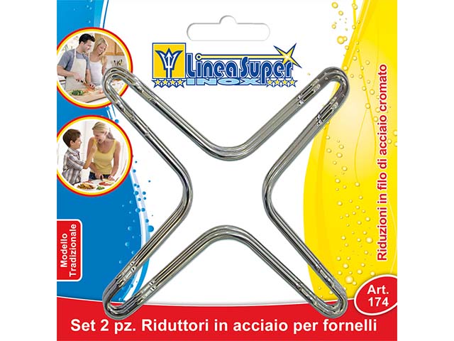 Set di 2 riduttori in acciaio