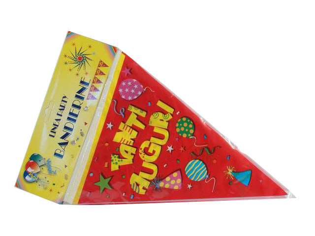 Bandierine tanti auguri 10 pezzi 03.071