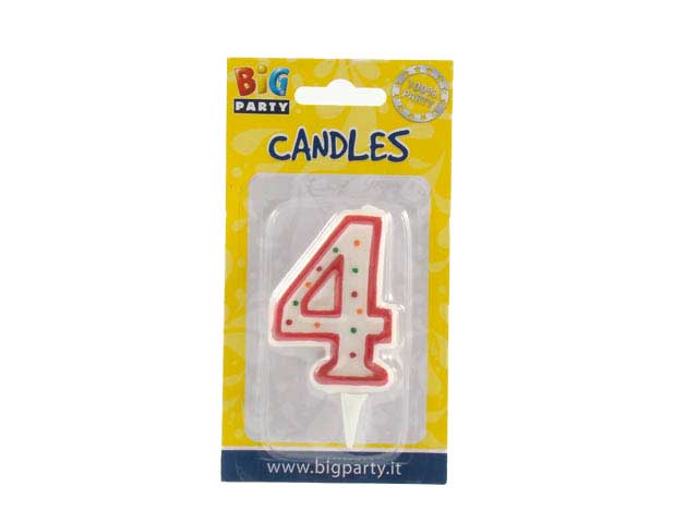 Candelina numerale "4" cc06034
