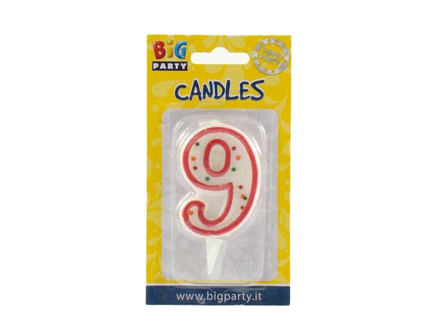 Candelina numerale "9" cc06039