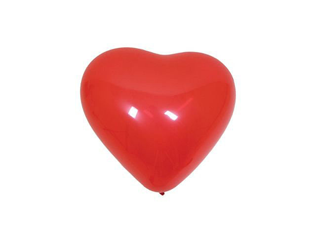 Palloncini 12 pezzi cuori rossi 72003