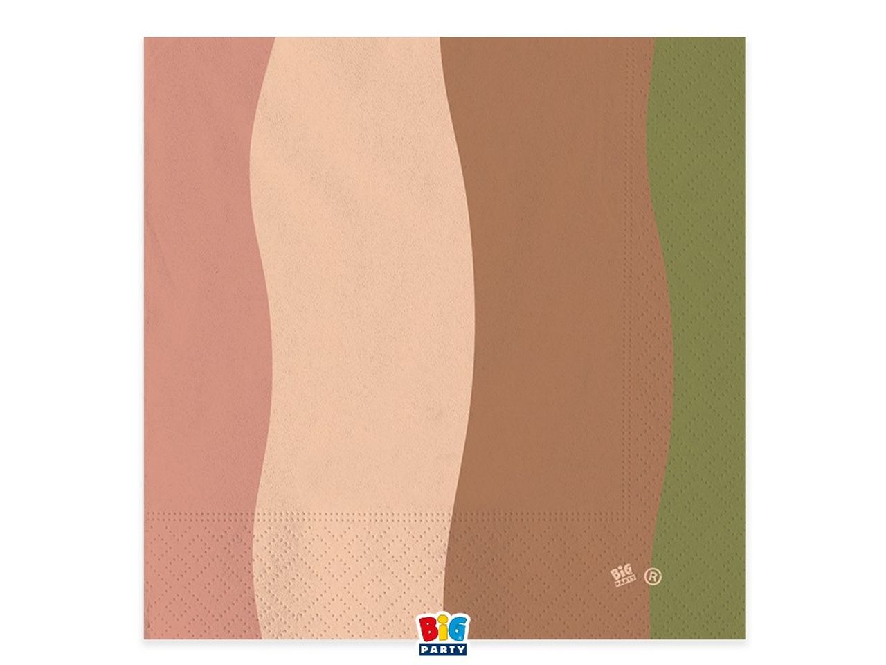 Linea mix wavy boho tovaglioli 33x33cm - la confezione contiene 20 tovaglioli