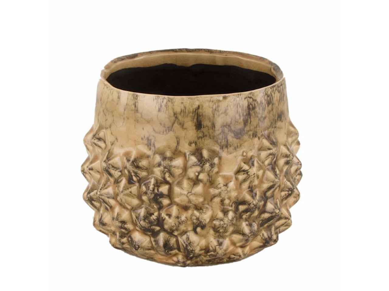 Vaso ceramica 16x12cm beige
