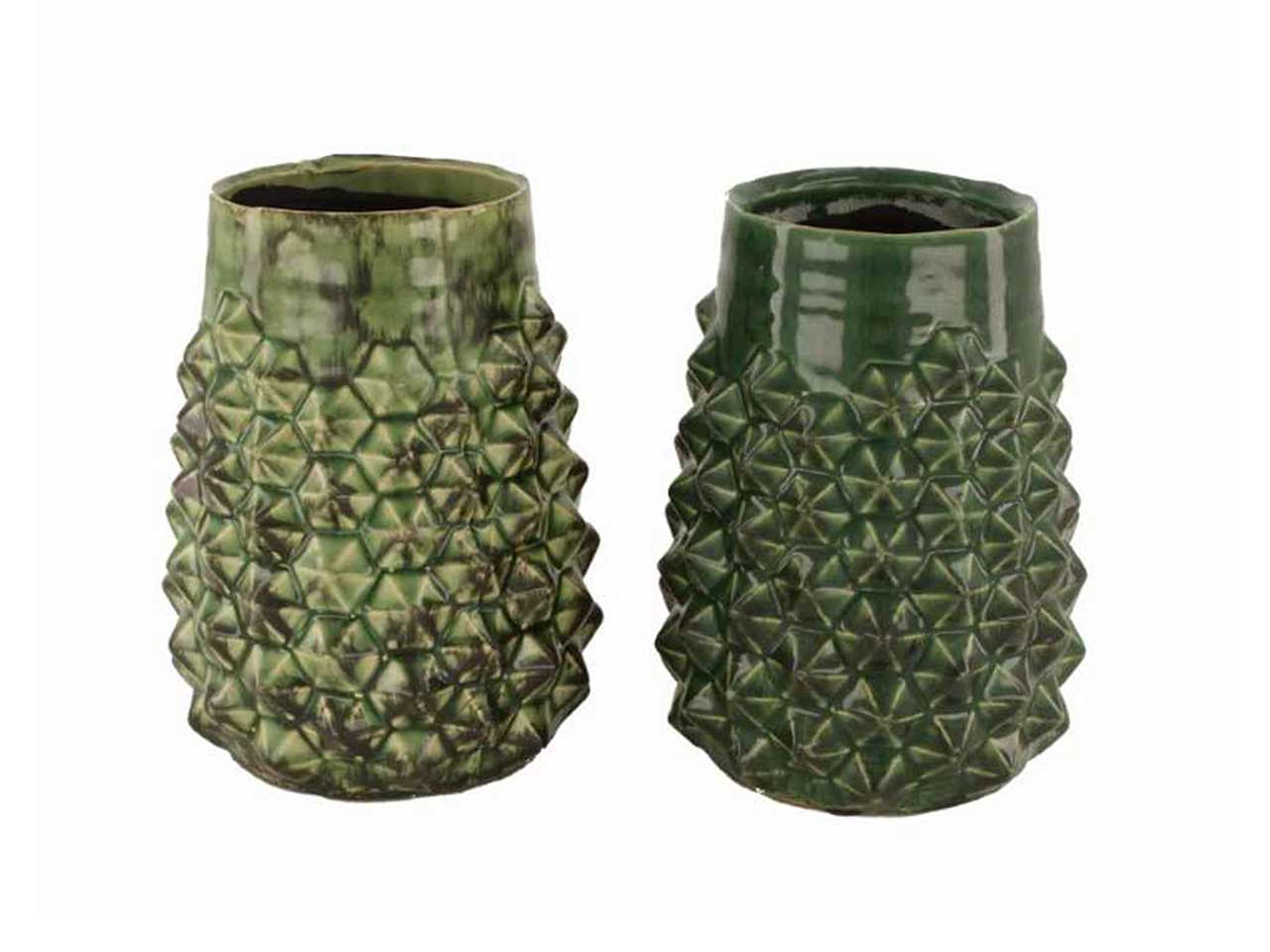 Vaso ceramica 14x18cm verde
