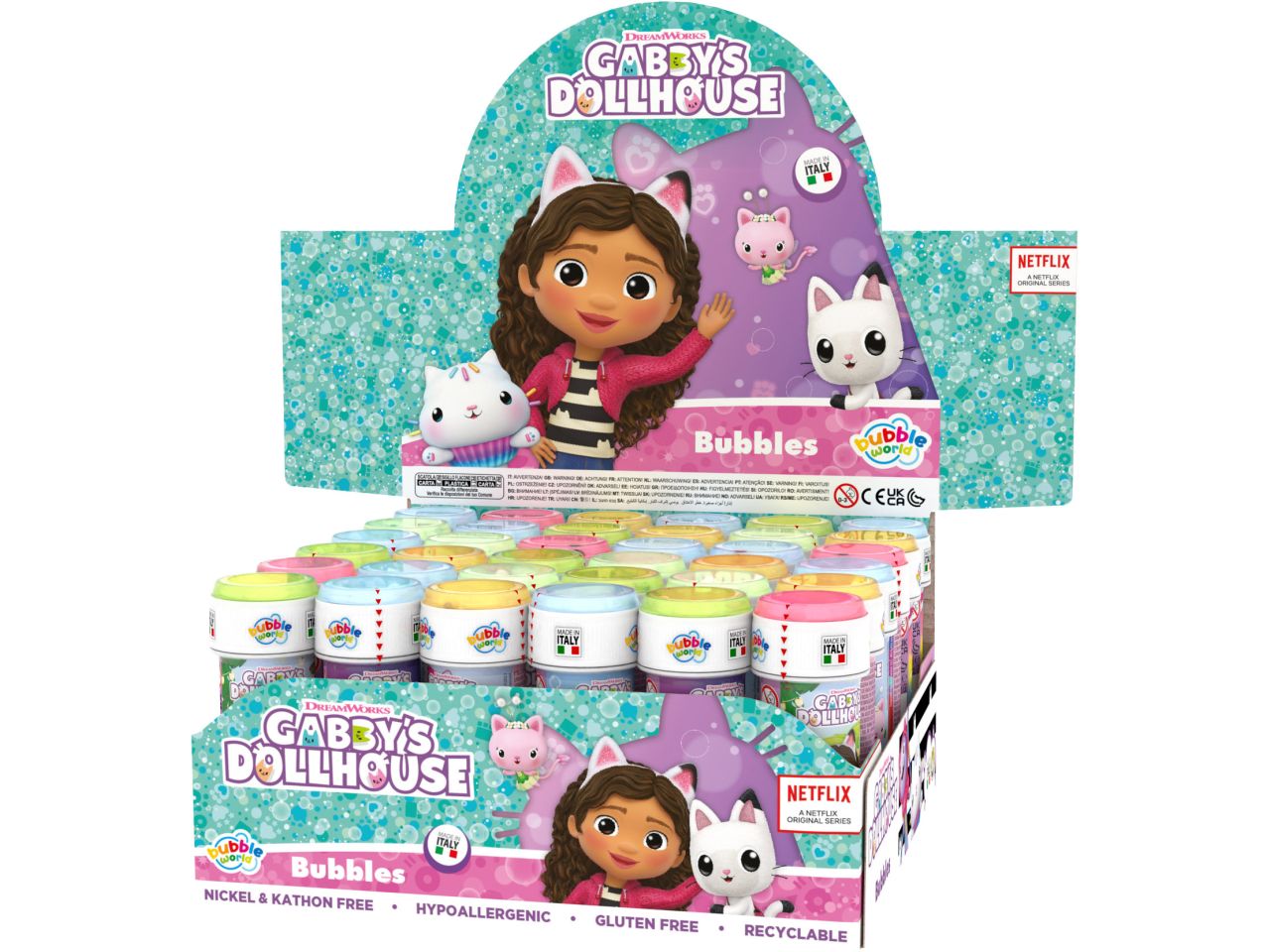 Gabby's dollhouse bolle di sapone