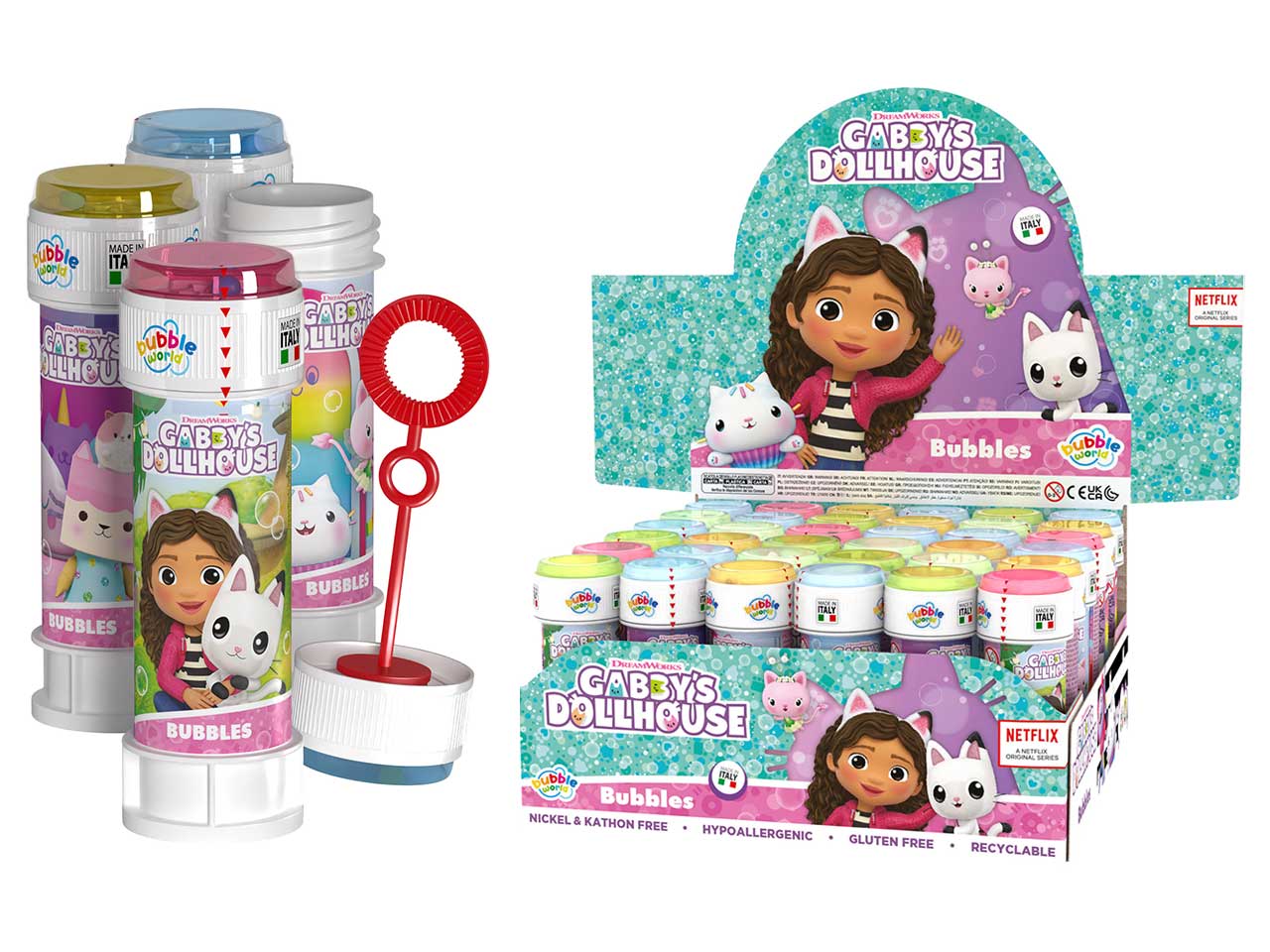 Gabby's dollhouse bolle di sapone