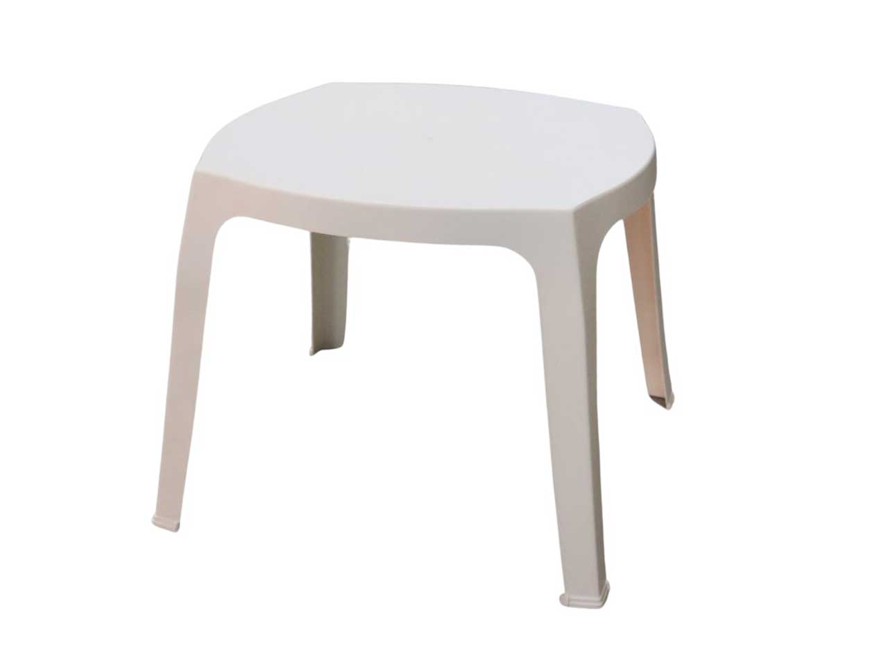 Tavolino per bambini in plastica bianco, Oscar, 53x48xh45 cm - Plasticaltrosele