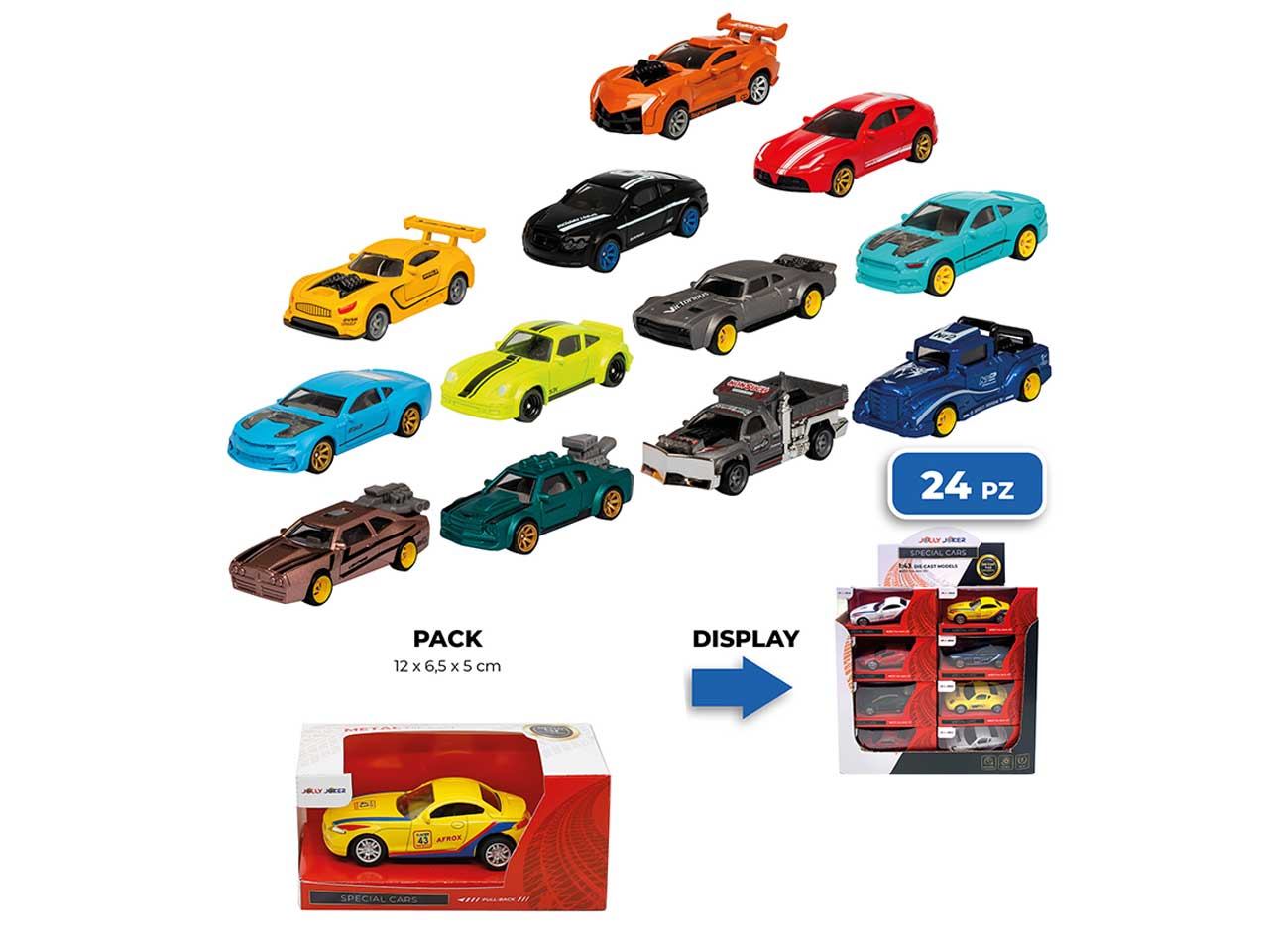 Modellino jolly joker top car scala 1:64