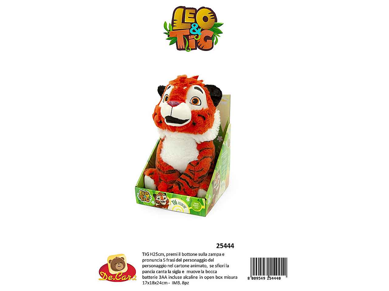 Peluche leotig 22cm 25444 $
